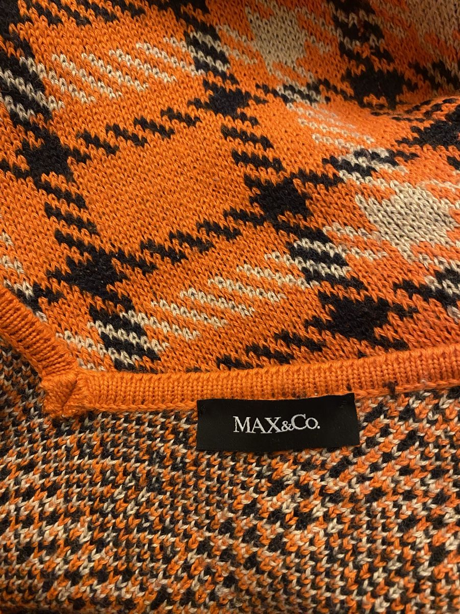 Maglioni & Felpe: Max&Co. Strickpullover in Orange-Schwarz kariert, Gr. 36-38 – Usato da Jona venduto da Flamingoo 1