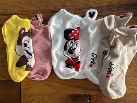 5 x Sneaker-Socken - Comic - Frühling - Sneaker-Gr. 3-5 J
