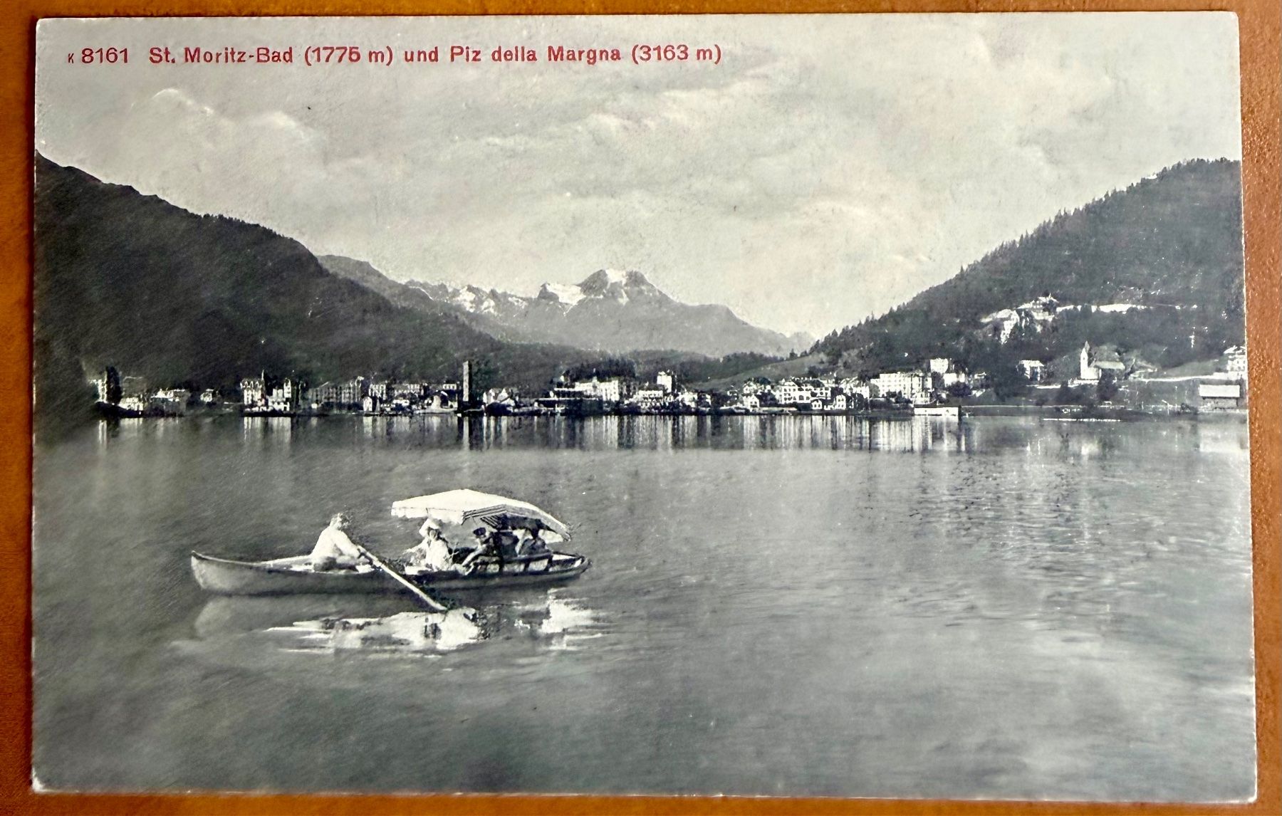 Cartes postales: St. Moritz - Bad - Barque - Animation AK – D'occasion à Lutry par Ediego