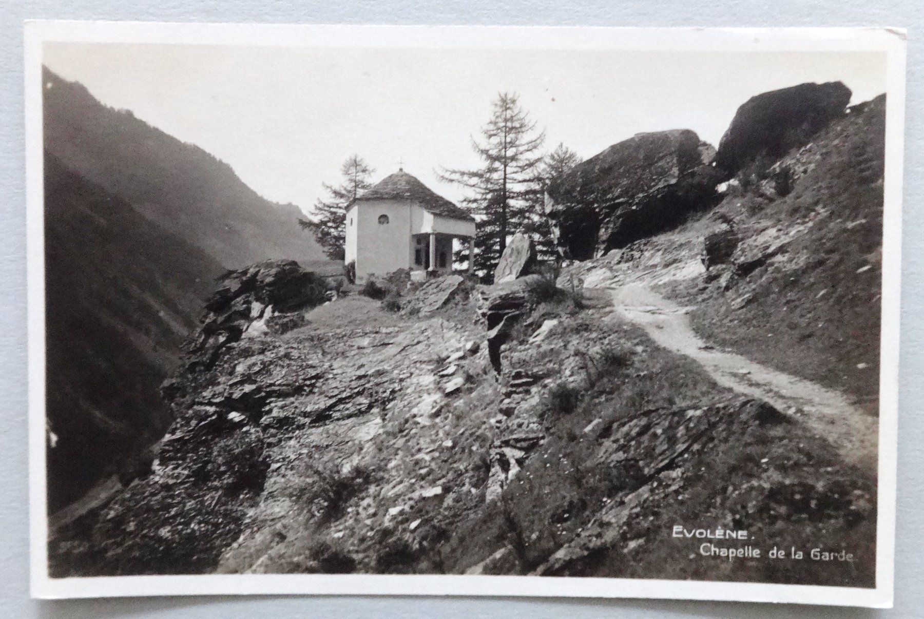 Ansichtskarten: Evolène - Chapelle de la Garde – Gebraucht aus Fétigny von Billy2miny