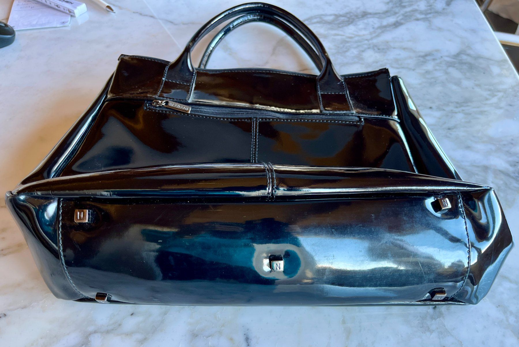 Navyboot Borse da donna: Navyboot Shopper, Vintage, Lackleder – Usato da Bern venduto da cubus01 3