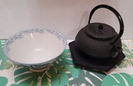 Gusseisen Teekanne + Teeschale Japan Style