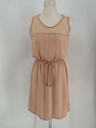 Leichtes Kleid Gr. M mit Spitze in altrosa