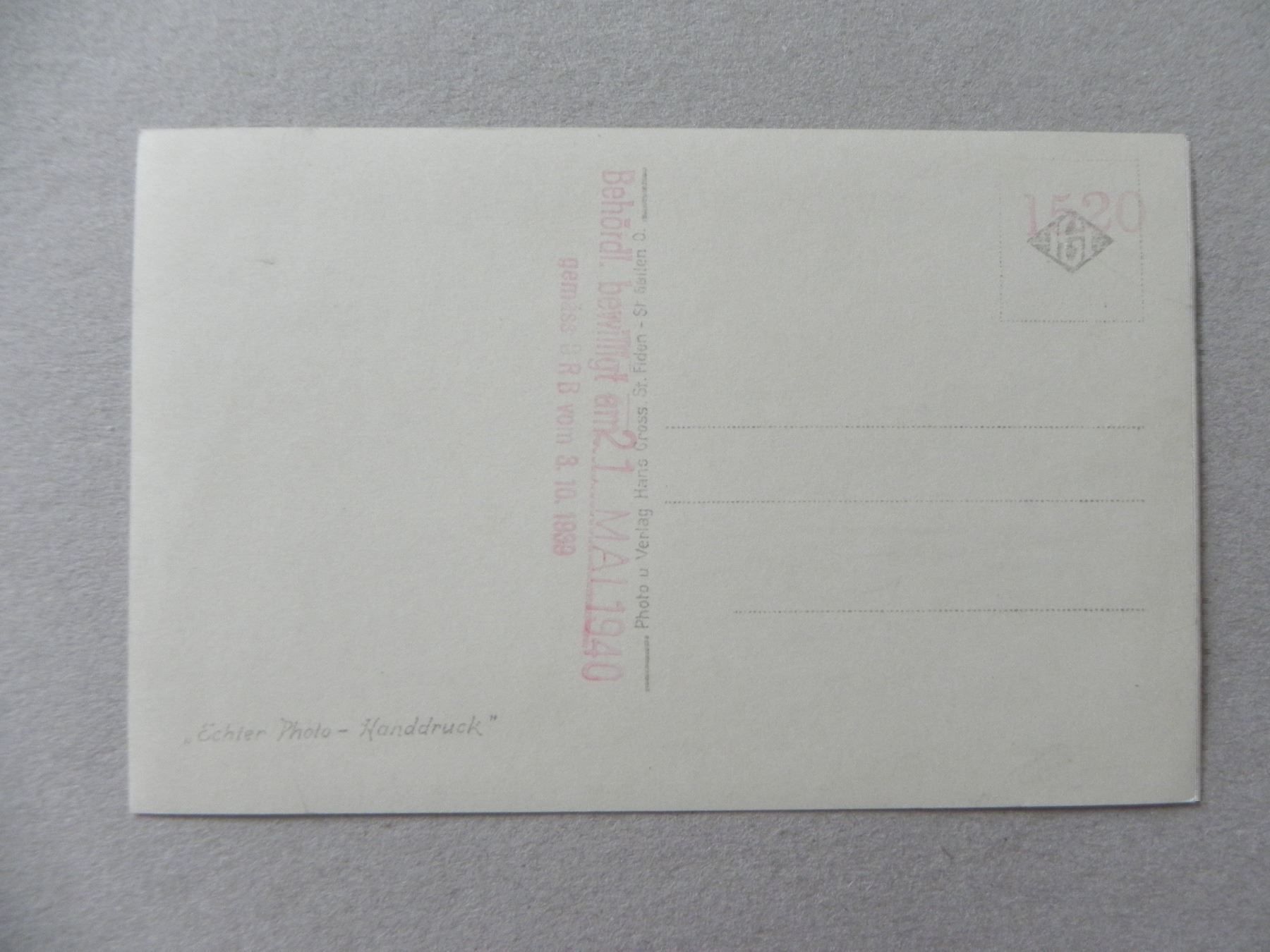 Ansichtskarten: Ansichtskarte Au St.Gallen SG 1940 bew. – Gebraucht aus Siebnen von krimsie 1