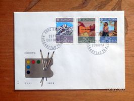 FDC, Europa/CEPT, Satz 1975, Zst.565 - 567, Bern 28.4.1975
