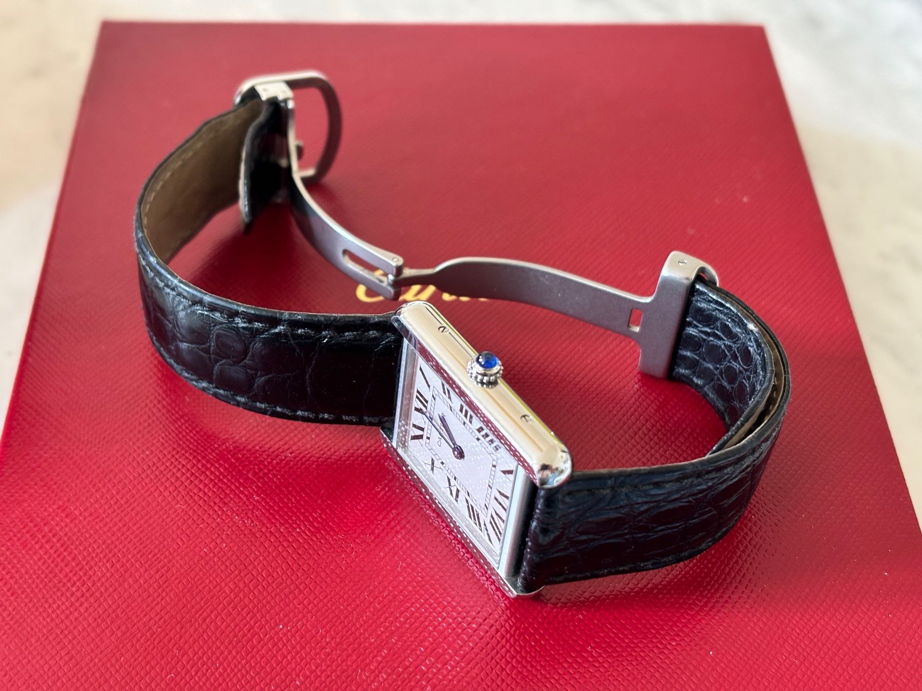 Cartier Orologi: Cartier Tank Solo L "Full set" – Usato da Fribourg venduto da labonafair8b 2