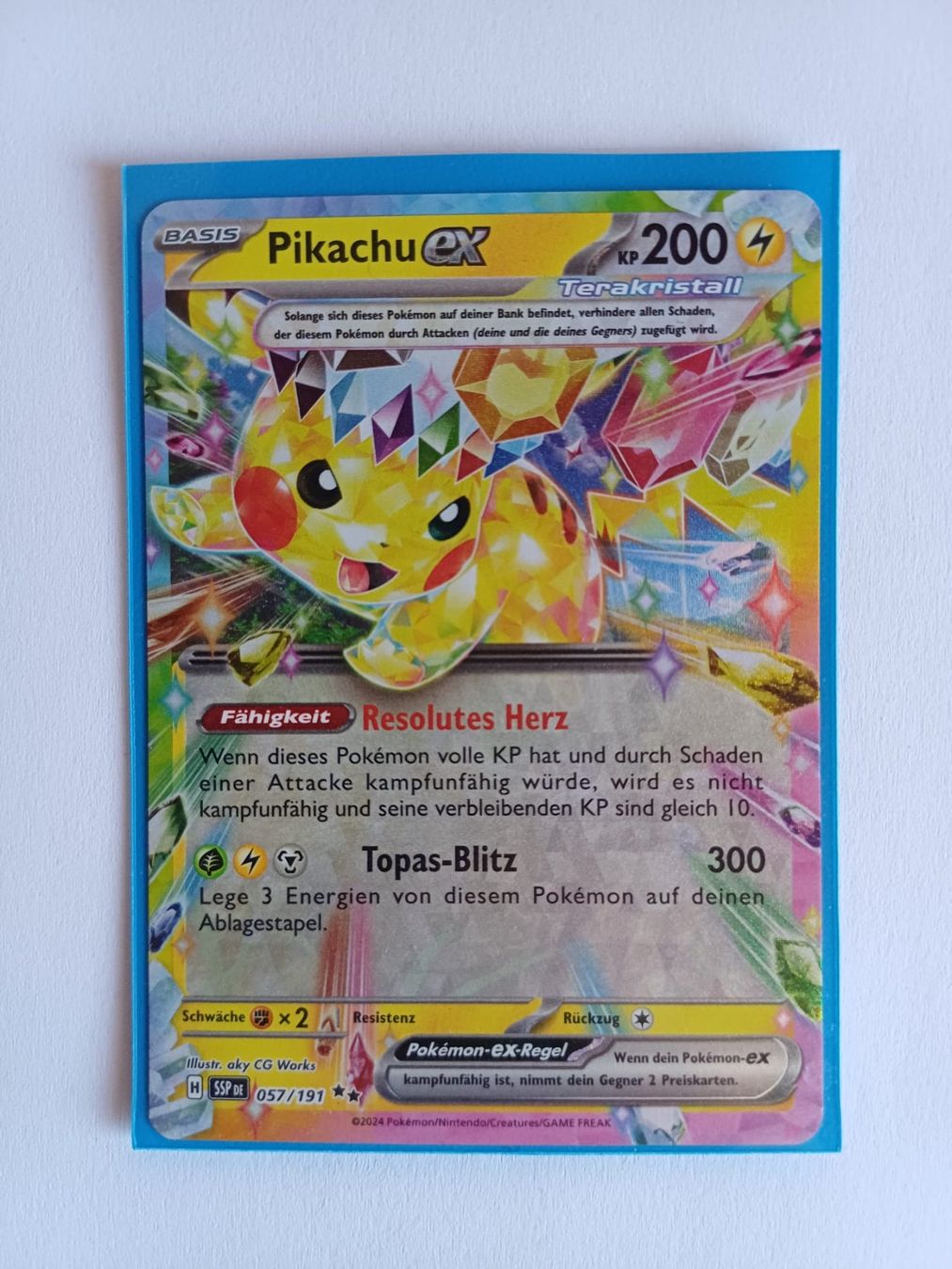 Pokémon Carte collezionabili: Pikachu EX DE (057/191) – Usato da Wolhusen venduto da LandorusTCG
