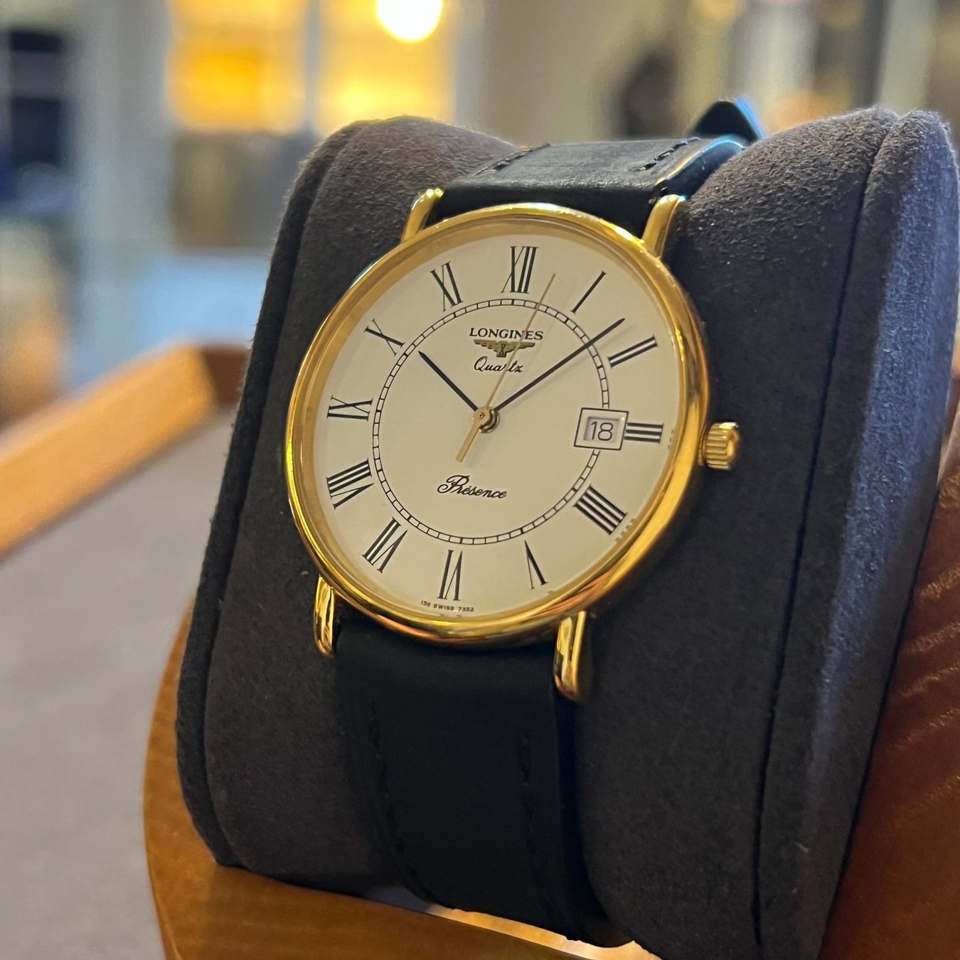 Longines Uhren: Longines Présence Quartz Date Gold Plated – Gebraucht aus Carouge GE von Watchaser 2