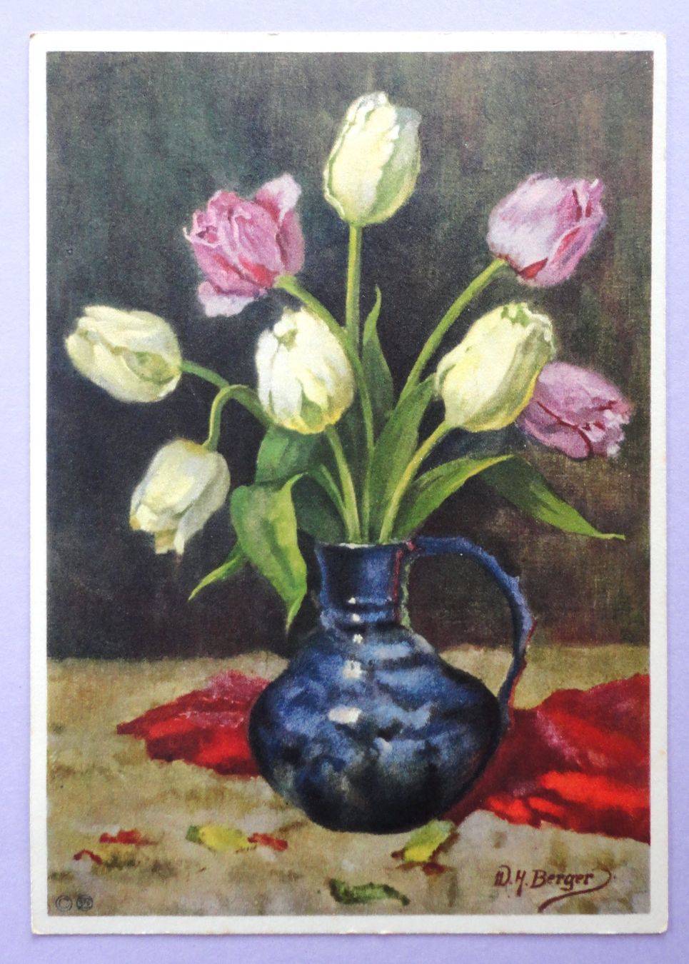 Cartoline postali: Bouquet de tulipes – Usato da Fétigny venduto da Billy2miny