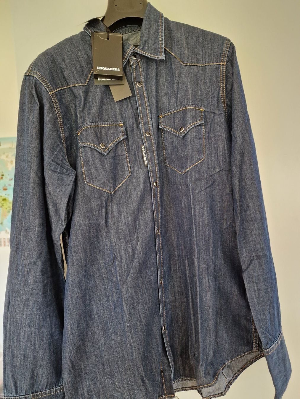 Dsquared2 Camicie: Fabrikneu Dsquared2 jeanshemd gr.50 – Nuovo e nell'imballaggio originale da Scherz venduto da lacoste30 2