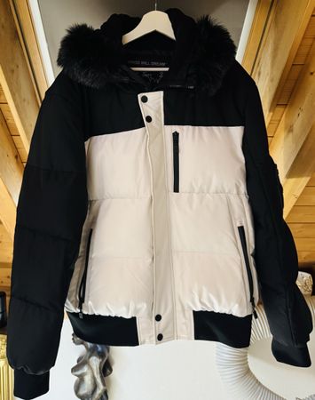 Giacca imbottita uomo KWD nero/bianco taglia XXL 