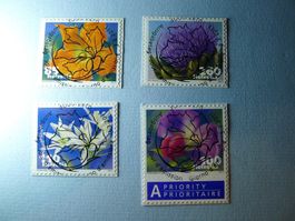 2011 Dauermarken Gemüseblüten 1376-1379 ET Vollstempel
