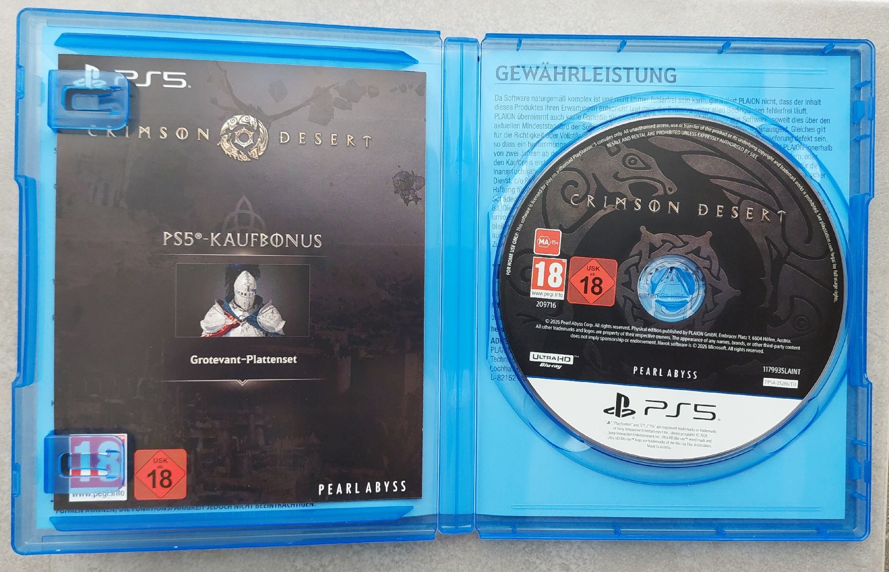Giochi: Crimson Desert - PS5 – Usato da Waldkirch venduto da Cswys 2