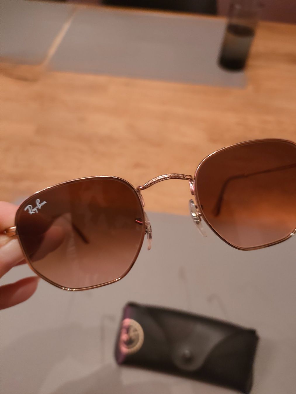 Occhiali & Lenti: Ray-Ban véritable rose gold  HEXAGONAL taille 48 – Usato da Bussigny venduto da Nouny77 2