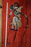 Originale indonesische Schattenspielfiguren Wayang Kulit