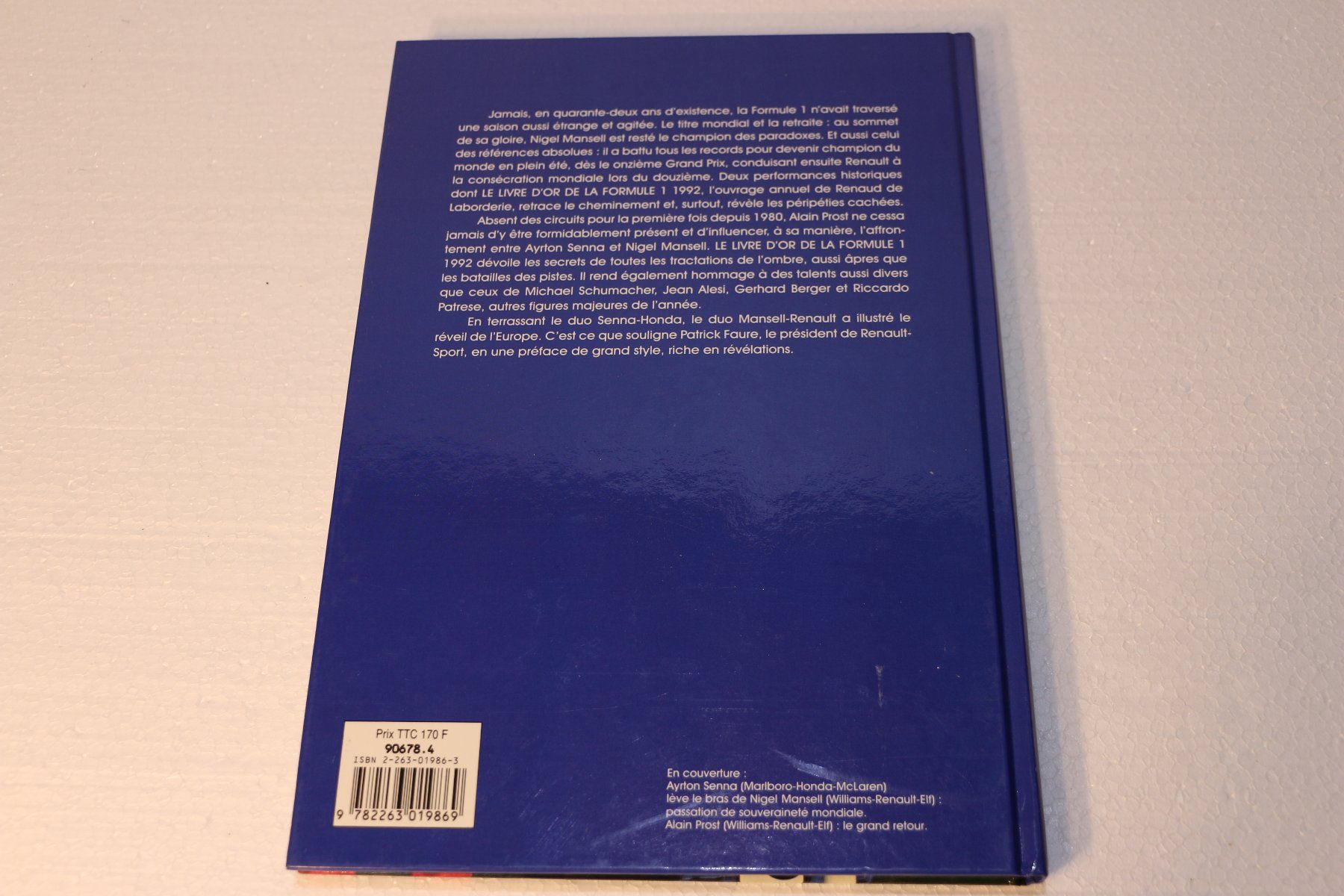 Libri: Le Livre 1992 D`OR De La Formule 1 – Usato da Corminboeuf venduto da corbay 2