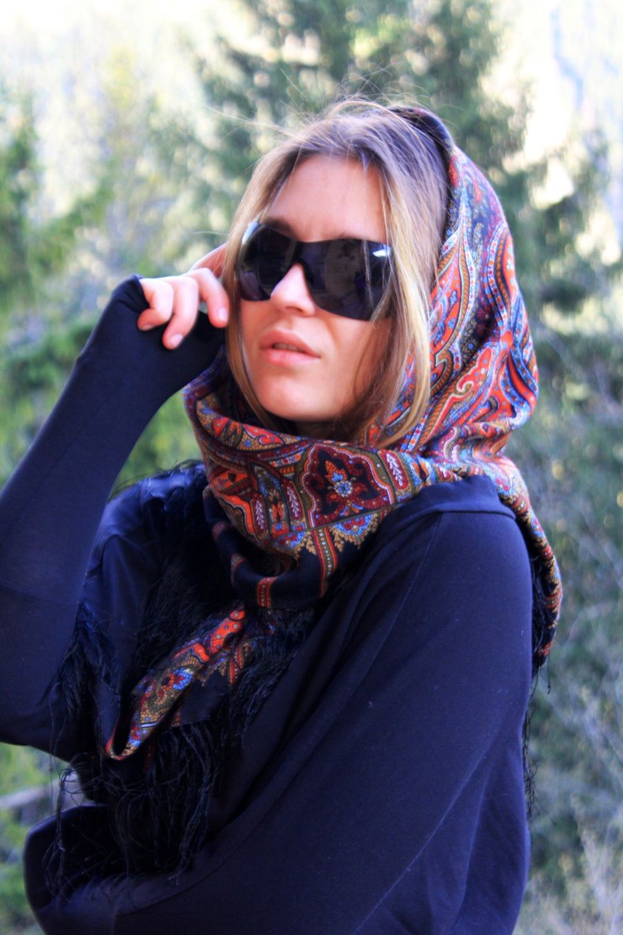 Foulard & Sciarpe: Boho chic paisley  châle  vintage, franges – Nuovo e nell'imballaggio originale da Chamoson venduto da OkGeo 1