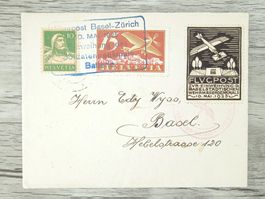 TR76 Enveloppe + Timbre Suisse 1925 Theme Aviation