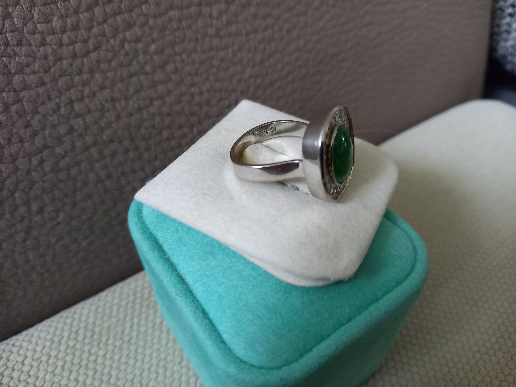 Anelli: Wunderschöner Designer Damen-Ring mit Jade und Brillanten – Usato da Rickenbach LU venduto da pepan44 3