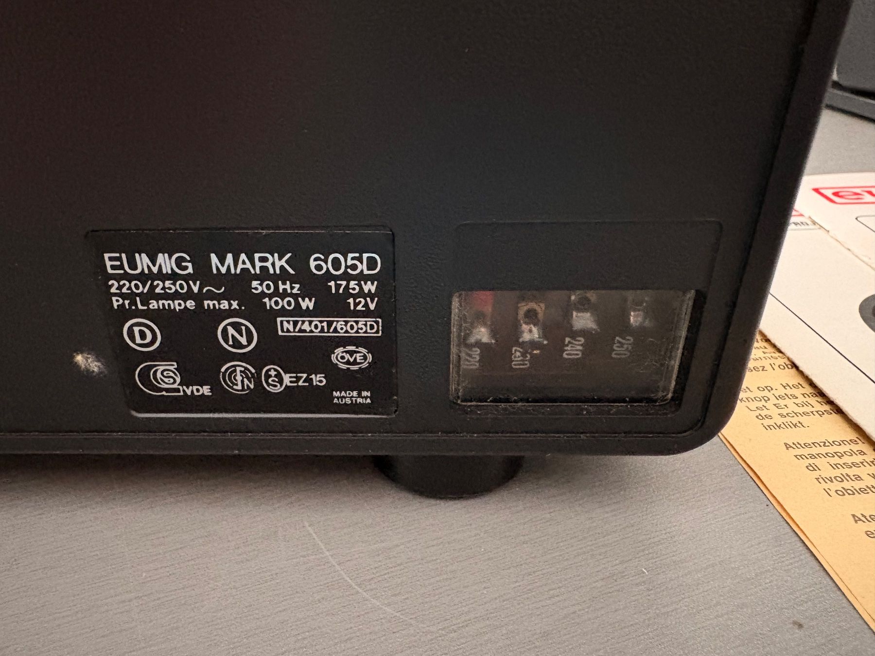 Eumig Vidéoprojecteurs: Eumig Mark 605 D Projektor – D'occasion à Emmenbrücke par Pajuma 5