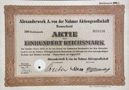 Alexanderwerk A. von der Nahmer AG, Remscheid - 1937