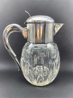 Vintage Silver Plated & Cut Crystal Jug
