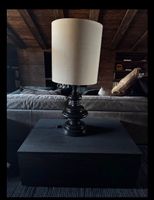 Pair of Large Italian Decorative Lamps with Matching Tables