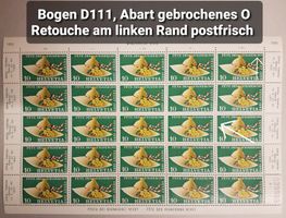 321.2.02a, Abart O defekt,  Ret. linken Rand postfrisch Lp
