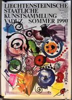 Plakat Jean Tinguely Kunstsammlung Vaduz 1990