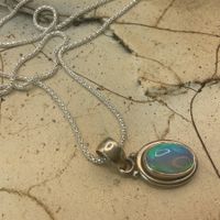 Collier mit Anhänger Sterlingsilber