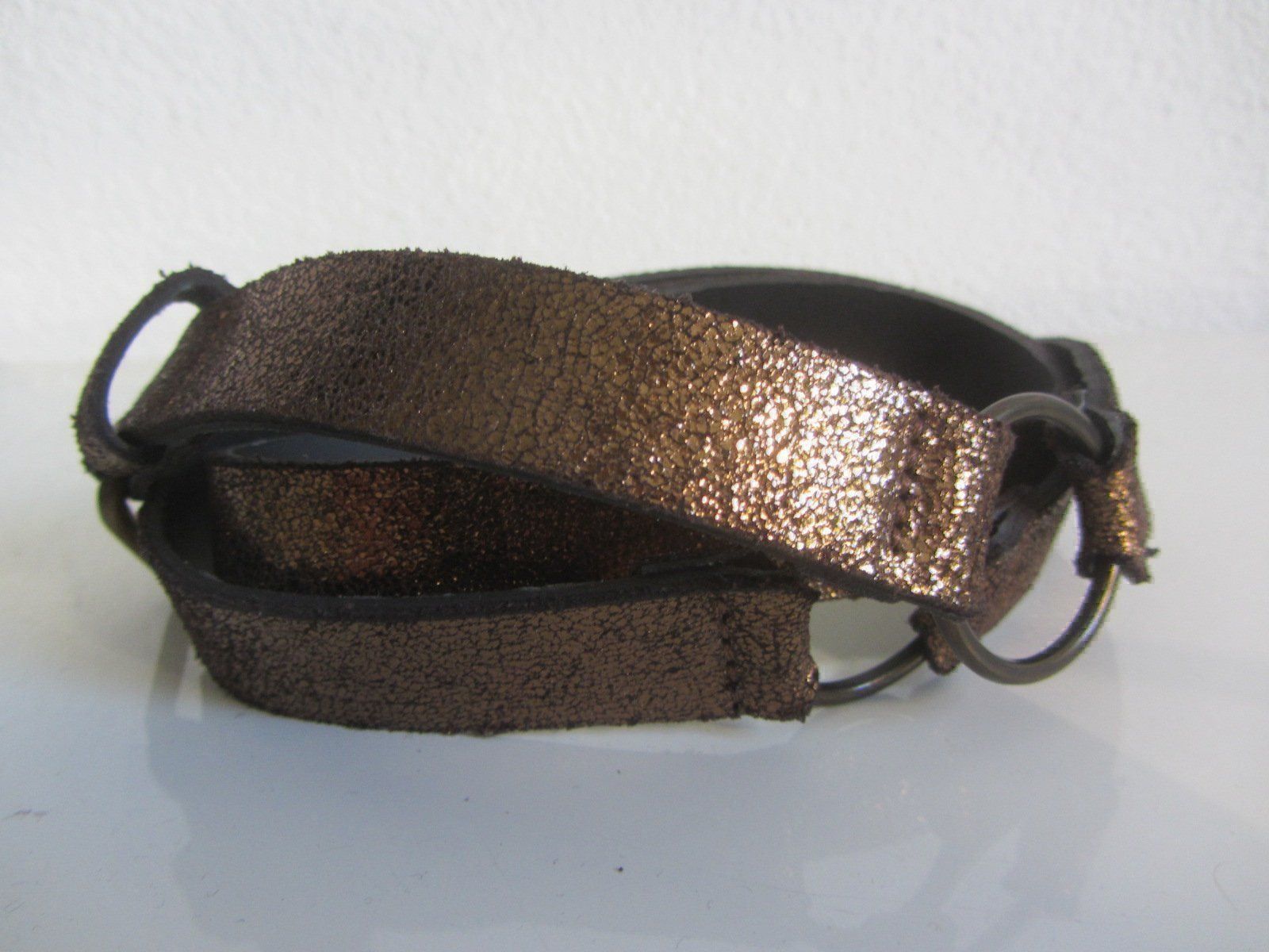 Cinture: Leder Gürtel bronzé-braun - 90 – Usato da Zürich venduto da Diazaio 1