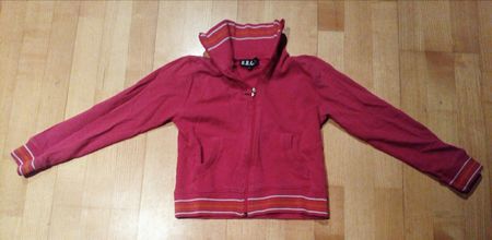 Sweatjacke Pullover pink_orange, Gr. 140