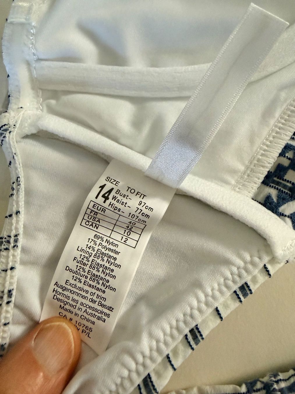 Seafolly Costumi da bagno & Bikini: SEAFOLLY, Bikini, Grösse 40, Farbe Weiss/Blau – Nuovo e nell'imballaggio originale da Rudolfstetten venduto da gst_g7xl 6