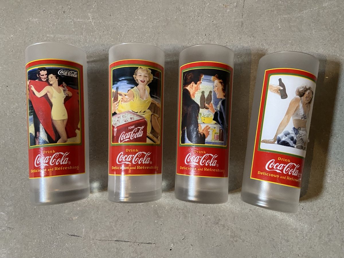 Coca-Cola Bicchieri: Nostalgische Coca Cola Gläser  – Usato da Münsingen venduto da Fanuc