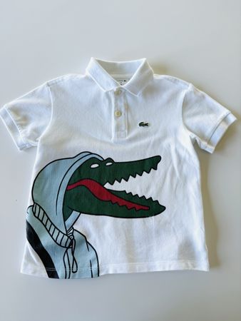 Lacoste x Jean-Michel Tixier Polo weiss Grösse 110cm