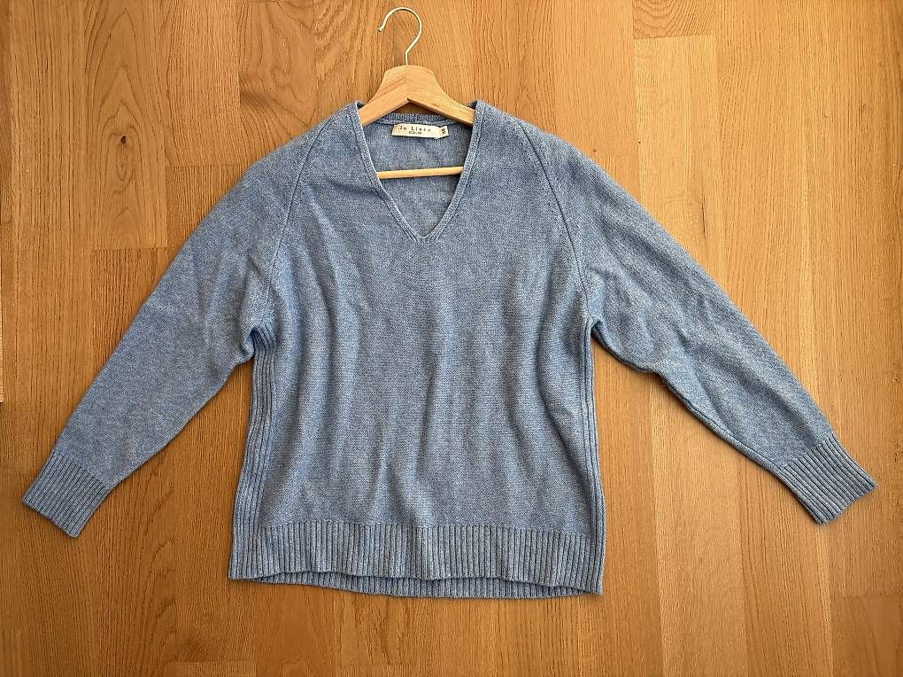 Maglioni & Felpe: In Linea Berlin Pullover Gr. 38 Wolle Kaschmir Blau – Usato da Schaffhausen venduto da Miorajah 2