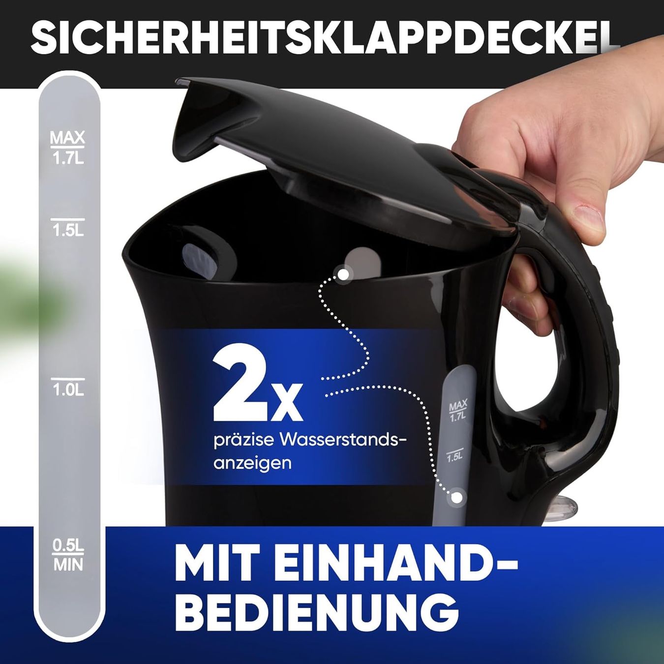 Bollitori: Wasserkocher | Kettle | 1,7 L – Nuovo e nell'imballaggio originale da Bülach venduto da StoreInShop 4