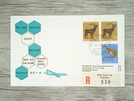 TR100 Enveloppe + Timbre  Suisse 1968
