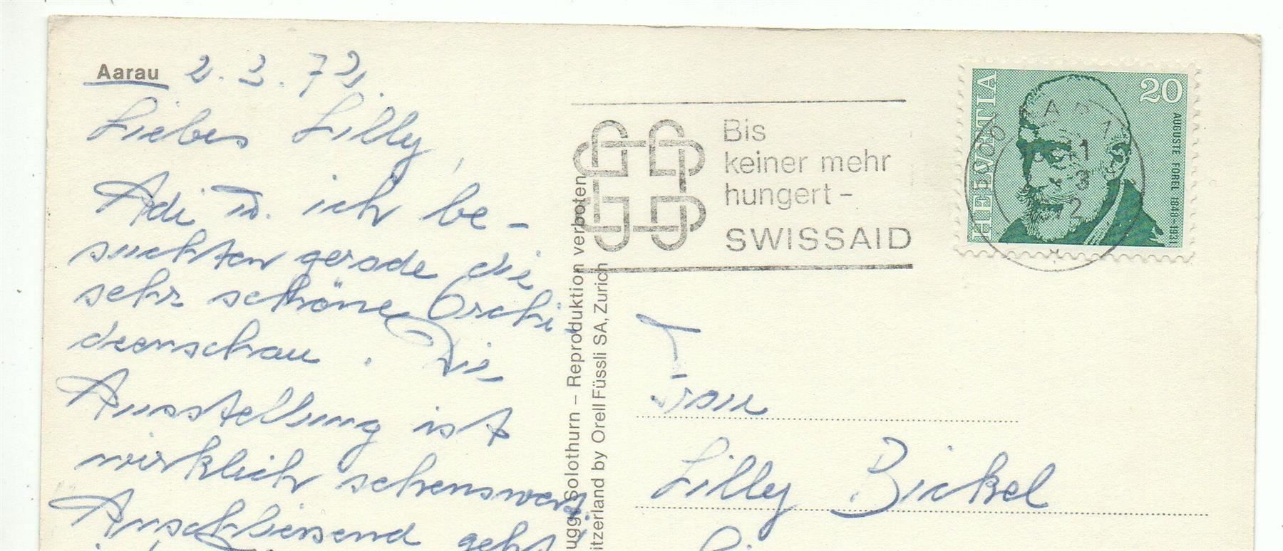 Cartoline postali: AARAU Flugaufnahme – Usato da Jona venduto da philajona 1