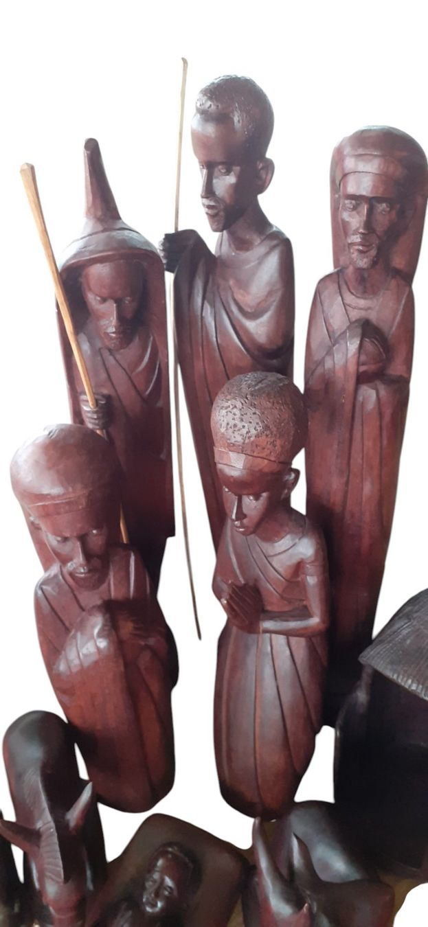Statuette: Afrikanische Krippe mit grossen Figuren – Usato da Mörschwil venduto da antiksalon 3