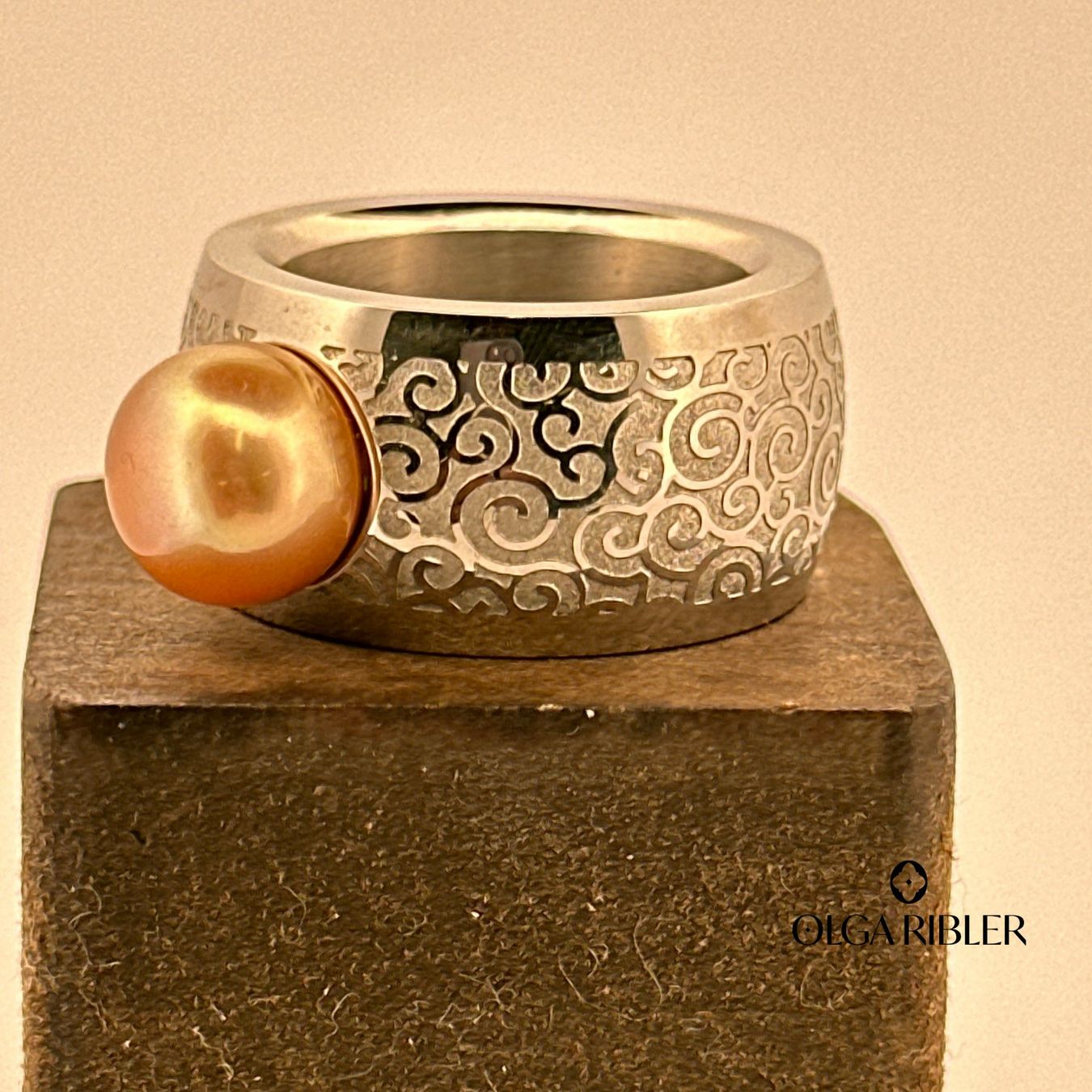 Olga Ribler Anelli: Perlen Ring Edelstahl  Grösse 56 – Nuovo (secondo la descrizione) da Luzern venduto da Schmuckoutlet 3