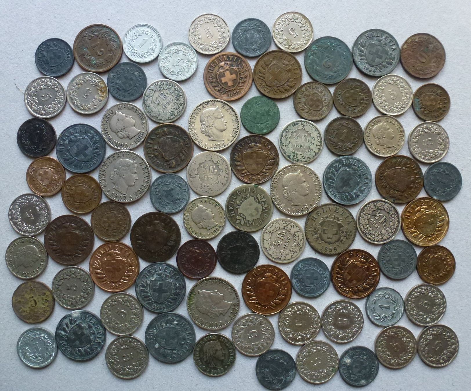 Tutti le monete: ++ Schweizer Kleingeld ab 1850 auch mit Silber – Usato da Walkringen venduto da Casablanca777