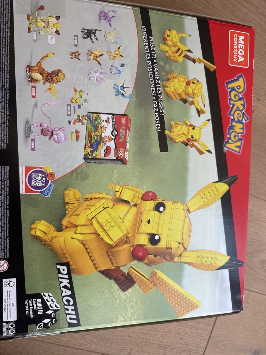 Mega Baukästen: Mega Construx Jumbo Pikachu - Pokemon Set 825 Pieces – Neu (gemäss Beschreibung) aus Zug von axx3l 1
