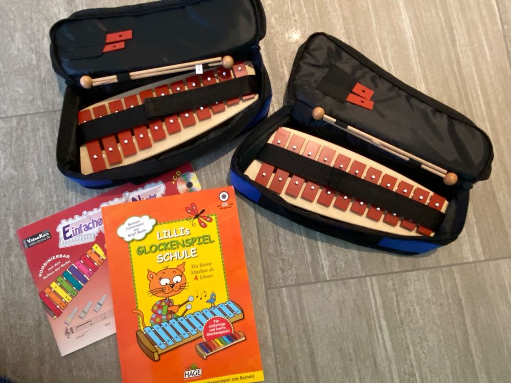 2 Stück Hackbrett-Hämmer (Dulcimer) Mit Aufbewahrungsbox – Handgefertigt, Ca. 24 Cm Lang