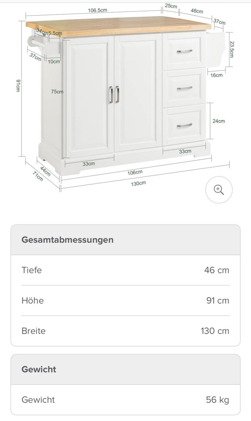 Cucine complete: Kücheninsel neu – Nuovo e nell'imballaggio originale da Pfäffikon ZH venduto da Habibi017 1