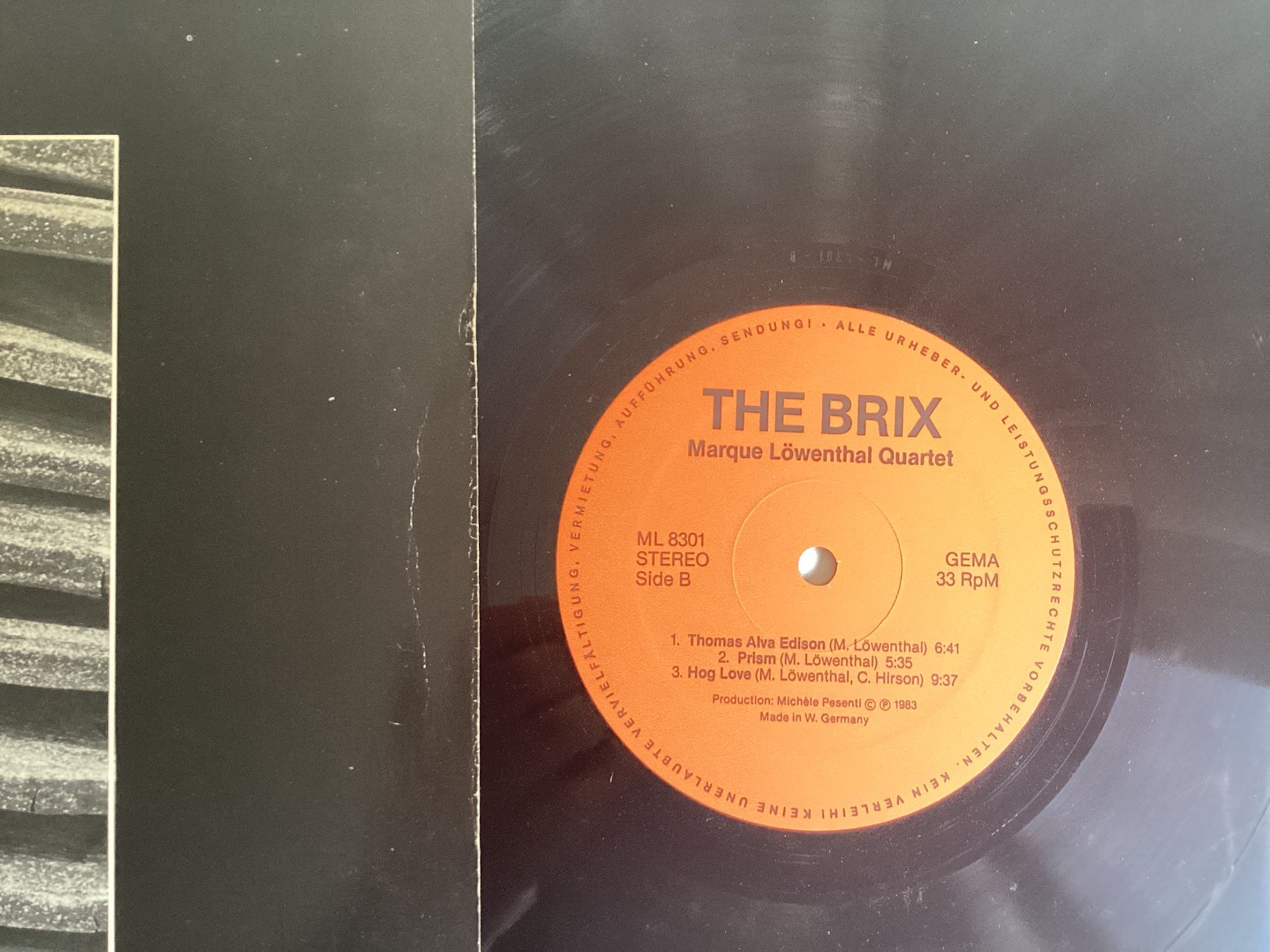 Dischi in vinile: Marque Löwenthal Quartet LP - The Brix – Usato da Gutenswil venduto da Hamzian 2