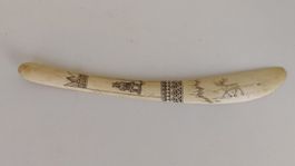 Antiker Brieföffner Skandinavien, Rentierhorn (W7)