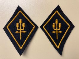 1 Paar Kragenpatten - Telegraphenpionier - Schweizer Armee