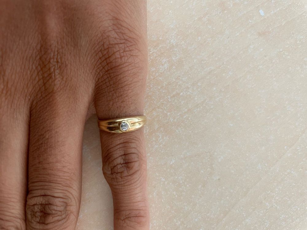 9ct Gelbgold Ring Extra Schwer Court Form Trauring