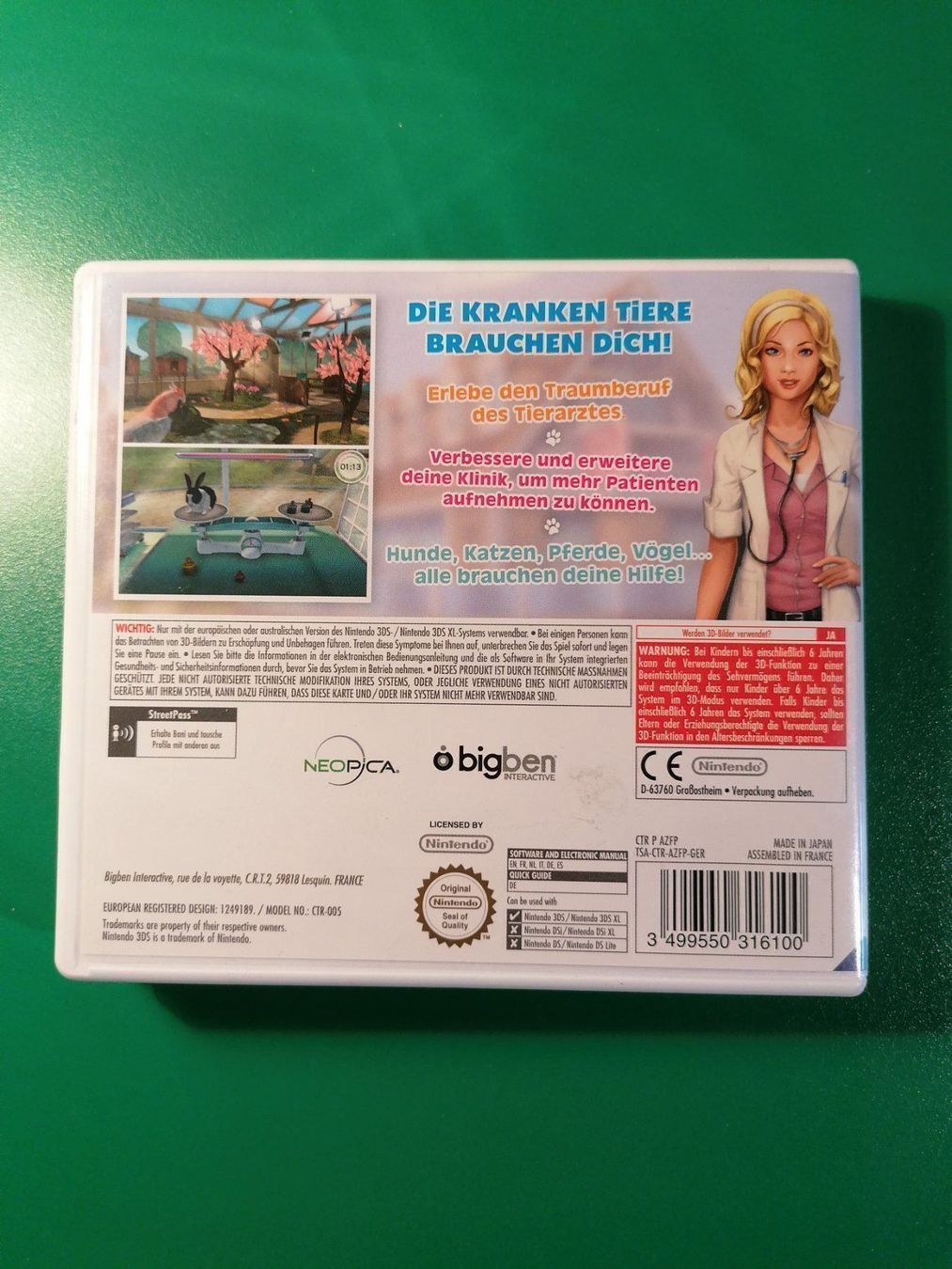Giochi: Animal Hospital - Nintendo 3DS – Usato da Grindelwald venduto da lego9 1